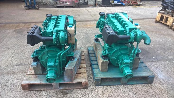 Volvo Penta TMD40A 124hp Marine Engine & Gearbox (PAIR AVAILABLE)