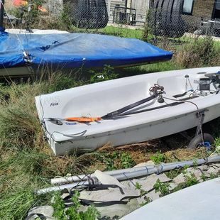RS Feva - Hull,mast,boom, trolley now &pound;250
