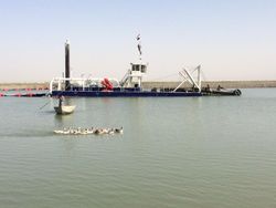 CUTTER SUCTION DREDGE NEARING COMPLETION