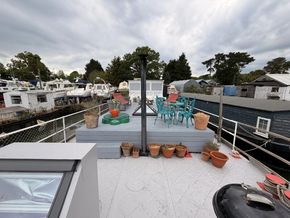 Houseboat Converted barge  - Looking Aft