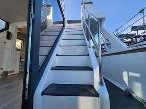 One off Build Motor Catamaran Liveaboard - Companionway