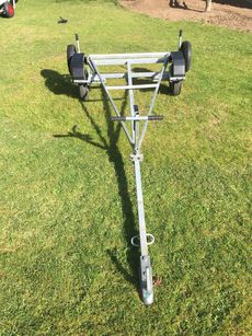 Topper sailing dinghy galvanised launching trolley and road base