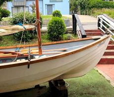 15ft GRP Double ender Skerry, Gaff, sail, row motor. 