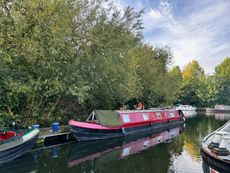 Narrowboat in Springfield Marina, London