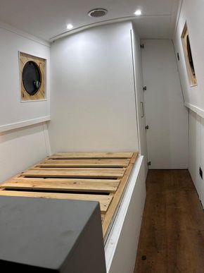 Double bed with under bed storage 