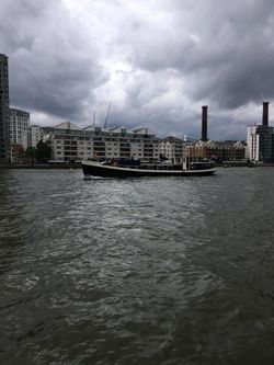 Classic Dutch barge west London mooring