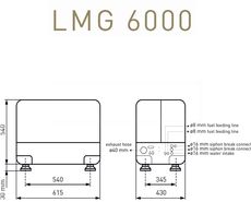 NEW Lombardini LMG6000 5kW 6kVA Single Phase 50Hz Marine Diesel Generator