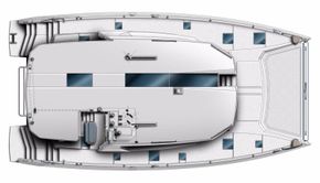 Manufacturer Provided Image: Leopard 50 Flybridge Layout Plan