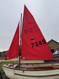 12ft GRP Wood Sailing Dinghy