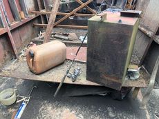 37 Narrowboat hull Project, with new steel sheet