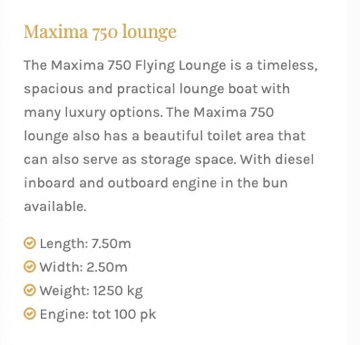 Maxima 750 Lounge