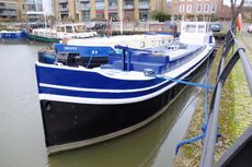 newly fitted barge with residential mooring
