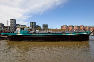 Thoughtfully reimagined Humber Keel two-bedroom houseboat 