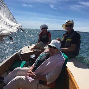 92 Year old aunt comes sailing