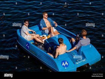 Rowing and Peddle Cycling Boat