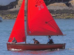 Fowey River Classic wooden dinghy