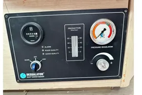 Control panel of Dessalator Duo water maker on 2023 Beneteau Oceanis 51.1 yacht.