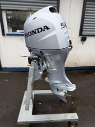 NEW HONDA BF50LRTU OUTBOARD ENGINE. SOME DAMAGE