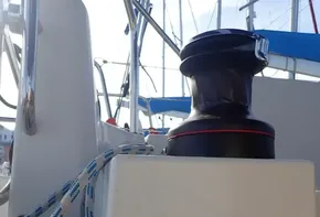 Jeanneau Sun Odyssey 440 sailboat winch and speaker, 2019 model.