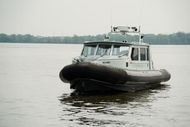 2013 Titan Boats 36&rsquo; x 11&rsquo;3&rdquo; Aluminum Patrol / Work Boat RHIB (Twin Ya