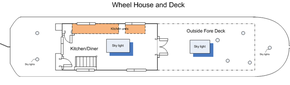 Wheelhouse and deck