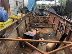 37 Narrowboat hull Project, with new steel sheet