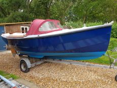 Inboard diesel 17 foot GRP harbour launch completely renovated