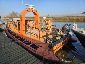 Oceanwide Seaworthy GRP Offshore RIB Workboat twin inboard diesel water-jet for sale