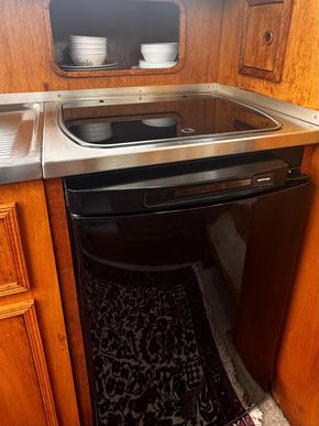 Refrig and stove top
