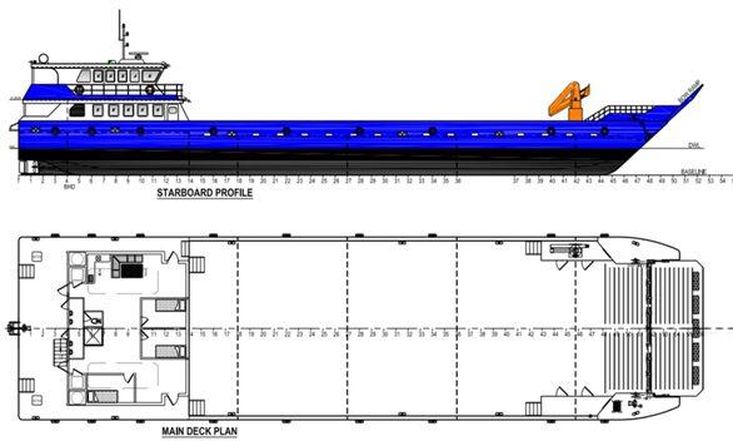 MOC Shipyards MONTEBELLO 45m LANDING CRAFT