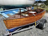10-Foot Wooden Open Day Boat | Motor Launch | Carvel Planked