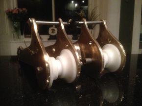 Jaynor didng have bow rollers , so i had them bronze cast from patterns i made