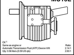 NEW Volvo Penta MS15L 2.63 Marine Gearbox