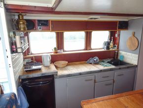 Varend Woonschip ex RWS vlet 14.78