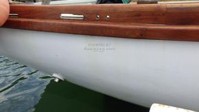 Robert Tucker Wooden Cutter 36' Motor Sailer - Hull Close Up