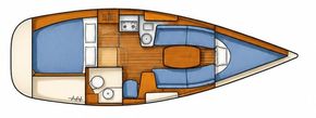 1998 Jeanneau Sun Odyssey 29.2 Lift Keel 2