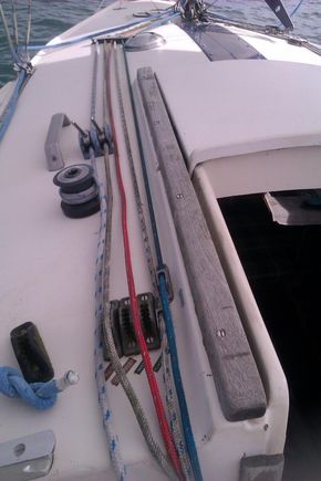 All lines to cockpit Port Side