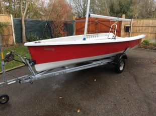 Laser Stratos sailing dinghy with combi and cover