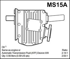 NEW Volvo Penta MS15A 2.14 Marine Gearbox