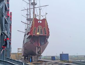 3 mast Charterschip / Evenementenboot 44 nachtgasten, 150 daggasten