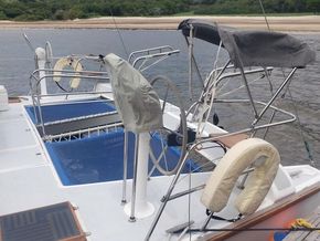 Spronk Catamaran Cutter Rig  - Helm