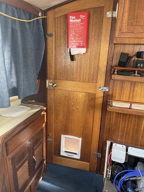 Cabin entrance door.