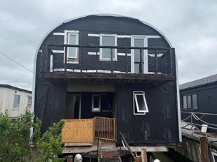 Two storey houseboat with residential mooring