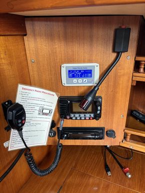 VHF. Bluetooth audio. Solar/wind control.