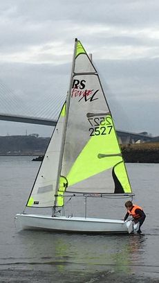 RS Feva 2008 - ready to sail from Port Edgar, Queensferry Eh30 9SQ