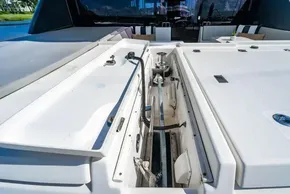Anchor compartment of a 2022 Leopard 50 yacht, showcasing modern design and functionality.