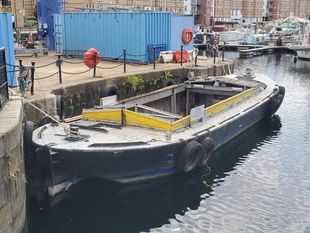 Classic Lighter Barge ready for houseboat conversion