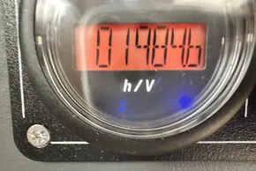 Hour meter display on 2025 Robertson and Caine Leopard 46 Powercat.