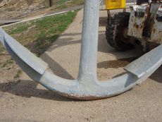 Antique Anchor 10′ tall plus 20″ ring