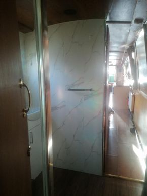 Walk through shower room 